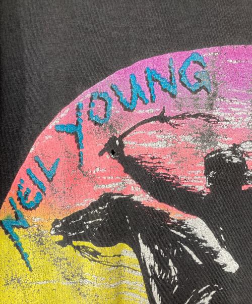 THE BROCKUM（ブロッカム）THE BROCKUM (ブロッカム) ヴィンテージプリントTシャツ NEIL YOUNG CRAZY HOUSE コピーライト91年 USA製 グレー サイズ:Lの古着・服飾アイテム