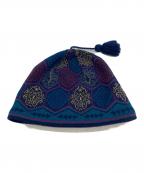 Patagoniaパタゴニア）の古着「総柄ニットキャップ」｜ネイビー