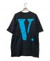 VLONE (ヴィーロン) プリントTシャツ ブラック サイズ:M：4500円