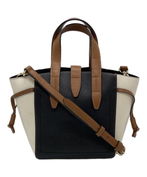 FURLA（フルラ）FURLA (フルラ) BASRFUA 2WAYバッグ ブラック×ブラウン×アイボリーの古着・服飾アイテム