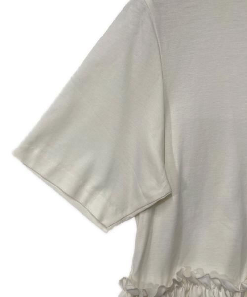 BALLSEY（ボールジィ）BALLSEY (ボールジィ) ジャージコンビ ペプラムプルオーバー アイボリー サイズ:36の古着・服飾アイテム