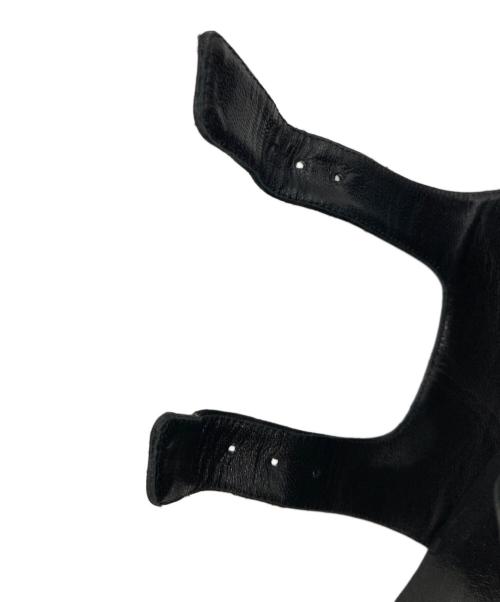 Manolo Blahnik（マノロブラニク）Manolo Blahnik (マノロブラニク) STURLUSHANGI ビジュー サンダル ブラック サイズ:36の古着・服飾アイテム