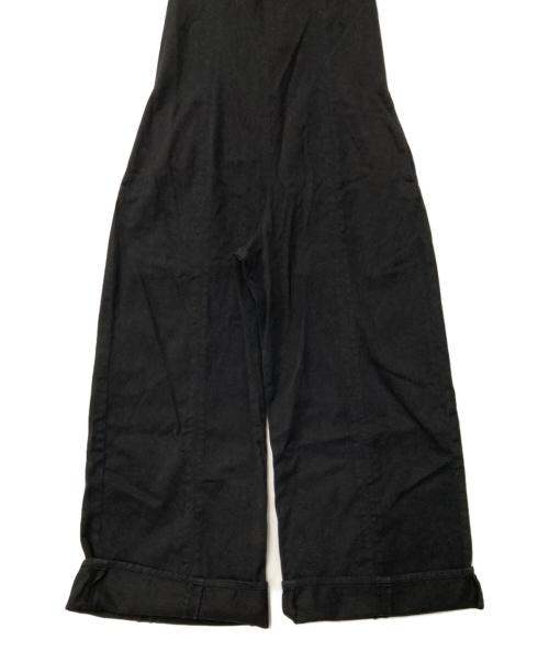 Spick and Span（スピック＆スパン）Spick and Span (スピックアンドスパン) コットンツイルガーメントダイサロペット ブラック サイズ:36の古着・服飾アイテム