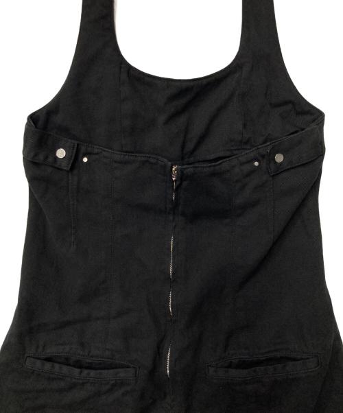 Spick and Span（スピック＆スパン）Spick and Span (スピックアンドスパン) コットンツイルガーメントダイサロペット ブラック サイズ:36の古着・服飾アイテム