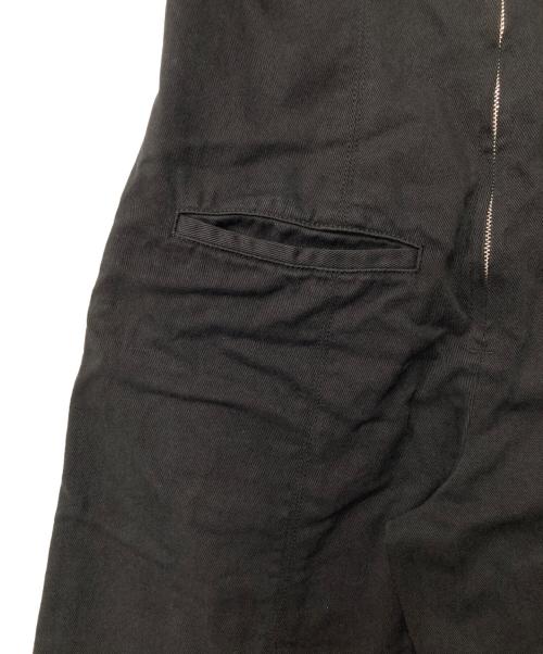 Spick and Span（スピック＆スパン）Spick and Span (スピックアンドスパン) コットンツイルガーメントダイサロペット ブラック サイズ:36の古着・服飾アイテム