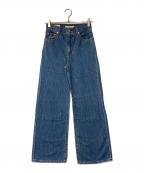 LEVI'S PReMIUM×Spick and Spanリーバイス プレミアム×スピックアンドスパン）の古着「別注 RIBCAGE WIDE LEG デニムパンツ」｜インディゴ