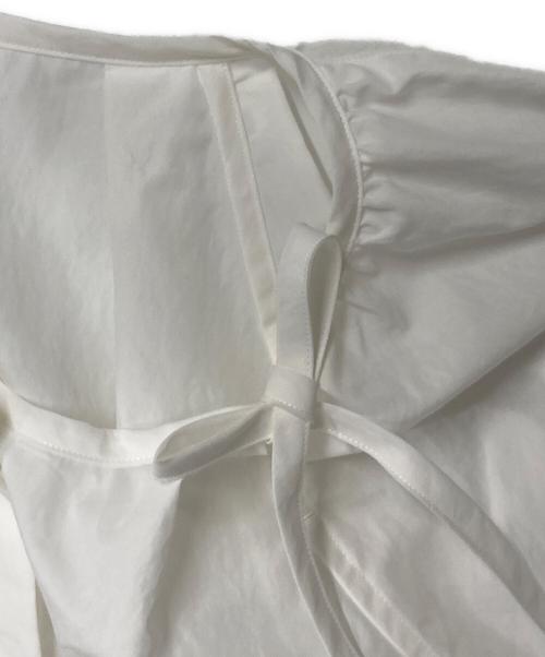 BEAUTY&YOUTH（ビューティーアンドユース）BEAUTY&YOUTH (ビューティーアンドユース) リボンギャザーブラウス ホワイト サイズ:SIZE Freeの古着・服飾アイテム