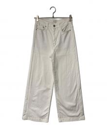 Something（サムシング）の古着「LISA ワイドデニムパンツ」｜ホワイト