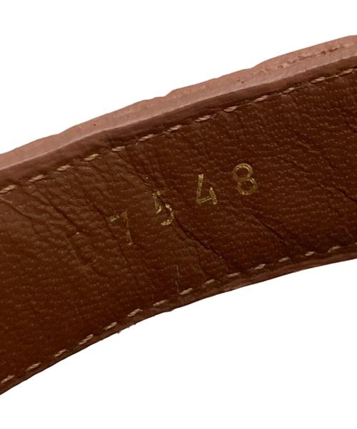 PRADA（プラダ）PRADA (プラダ) 型押しトングサンダル ブラウン サイズ:36の古着・服飾アイテム