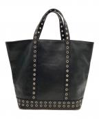 vanessabrunoヴァネッサブリューノ）の古着「レザートートバッグ　カーフレザー」｜ブラック