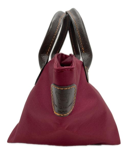 Herve Chapelier（エルベシャプリエ）Herve Chapelier (エルベシャプリエ) 舟型ハンドバッグ ボルドーの古着・服飾アイテム