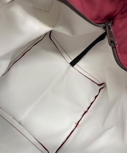 Herve Chapelier（エルベシャプリエ）Herve Chapelier (エルベシャプリエ) 舟型ハンドバッグ ボルドーの古着・服飾アイテム