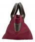 Herve Chapelier (エルベシャプリエ) 舟型ハンドバッグ ボルドー：8000円