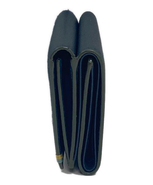 PAUL SMITH（ポールスミス）PAUL SMITH (ポールスミス) ハイライトステッチ3つ折り財布 ネイビーの古着・服飾アイテム