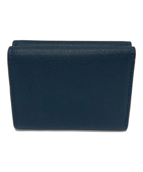 PAUL SMITH（ポールスミス）PAUL SMITH (ポールスミス) ハイライトステッチ3つ折り財布 ネイビーの古着・服飾アイテム