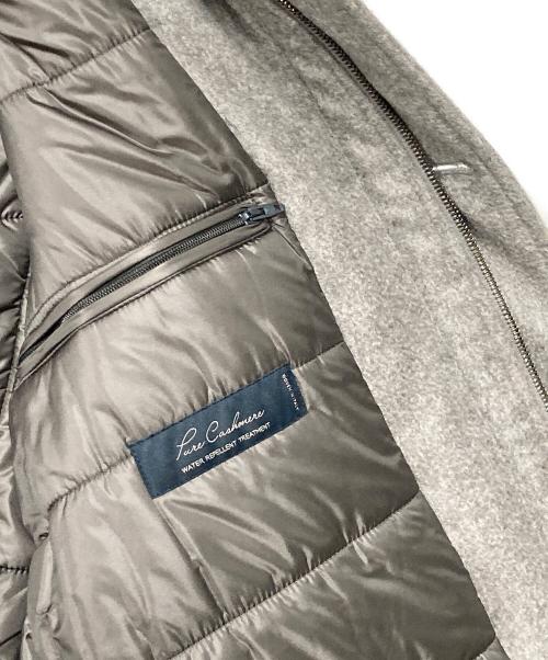 HERNO（ヘルノ）HERNO (ヘルノ) カシミヤ中綿ファーフーデットコート グレー サイズ:46の古着・服飾アイテム