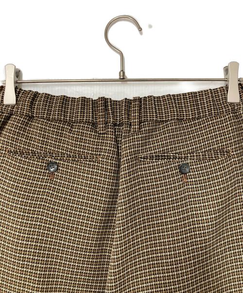 JOSEPH STUDIO（ジョセフスタジオ）JOSEPH STUDIO (ジョセフスタジオ) チェックワイドパンツ ブラウン×ベージュ サイズ:SIZE 6の古着・服飾アイテム