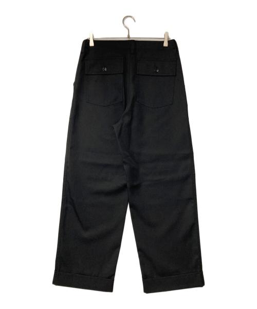 JOSEPH（ジョゼフ）JOSEPH (ジョゼフ) WORSTED WOOL GABARDINE ワイドパンツ/ウーステッドウールギャバジンワイドパンツ ブラック サイズ:SIZE 46の古着・服飾アイテム