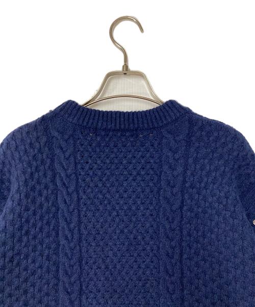 LOUNIE（ルーニー）LOUNIE (ルーニー) ビジュー付ニット ネイビー サイズ:SIZE Free 未使用品の古着・服飾アイテム