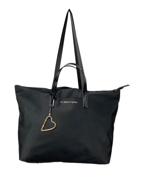 LANVIN en Bleu（ランバンオンブルー）LANVIN en Bleu (ランバンオンブルー) 2WAYチャーム付トートバッグ ブラックの古着・服飾アイテム