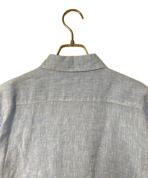 Junhashimoto（ジュンハシモト）Junhashimoto (ジュンハシモト) HORIZONTAL SHIRTS/ホリゾンタルシャツ ブルー サイズ:4の古着・服飾アイテム