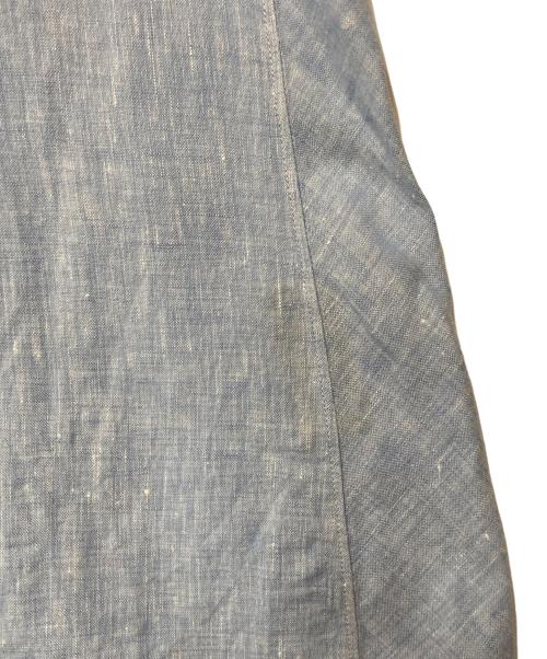 Junhashimoto（ジュンハシモト）Junhashimoto (ジュンハシモト) HORIZONTAL SHIRTS/ホリゾンタルシャツ ブルー サイズ:4の古着・服飾アイテム