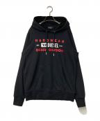 DIESELディーゼル）の古着「ロゴパーカー」｜ブラック