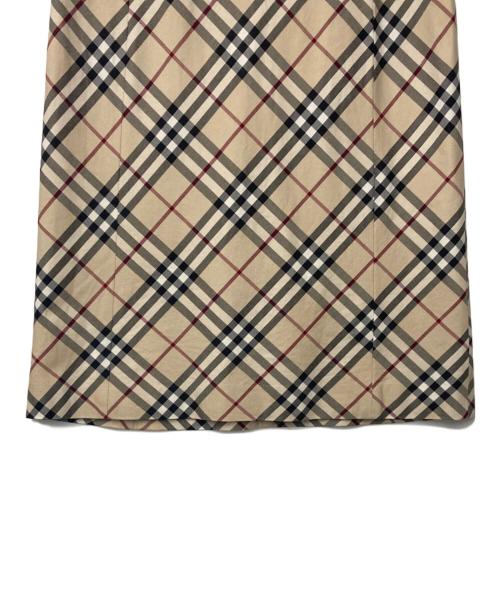 BURBERRY BLUE LABEL（バーバリーロンドンブルーレーベル）BURBERRY BLUE LABEL (バーバリーロンドンブルーレーベル) ノースリーブノバチェックワンピース ベージュ サイズ:38の古着・服飾アイテム