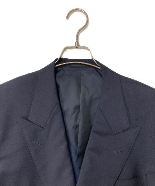 Burberry's（バーバリーズ）Burberry's (バーバリーズ) モヘヤウール金釦ダブルテーラードジャケット ネイビー サイズ:AB7の古着・服飾アイテム