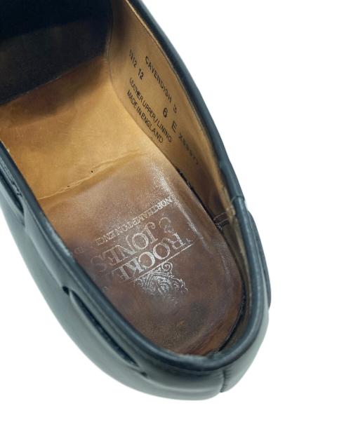 Crockett & Jones（クロケット＆ジョーンズ）Crockett & Jones (クロケット＆ジョーンズ)  CAVENDISH 3 タッセルローファー ブラック サイズ:6Eの古着・服飾アイテム