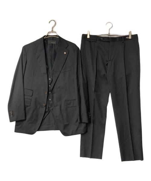 TAGLIATORE（タリアトーレ）TAGLIATORE (タリアトーレ) 3P ウールセットアップスーツ ブラック サイズ:48/7Rの古着・服飾アイテム