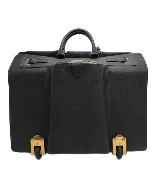 fontana MIlano1915（フォンタナミラノ1915）fontana MIlano1915 (フォンタナミラノ1915) レザーキャリーバック キャリーバッグ ブラックの古着・服飾アイテム