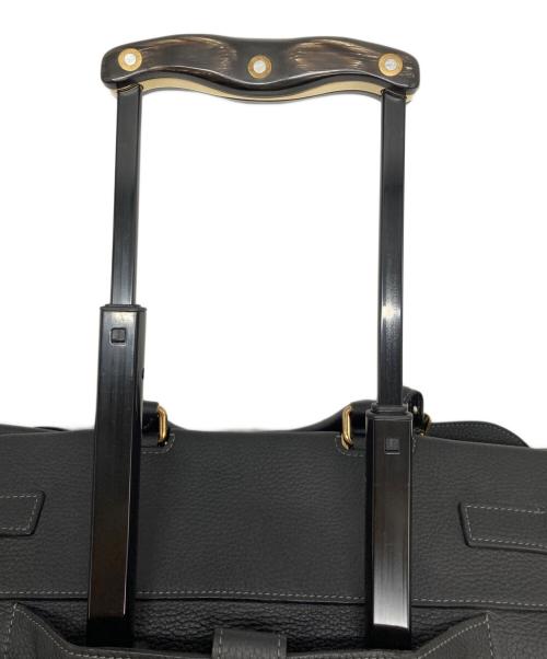 fontana MIlano1915（フォンタナミラノ1915）fontana MIlano1915 (フォンタナミラノ1915) レザーキャリーバック キャリーバッグ ブラックの古着・服飾アイテム