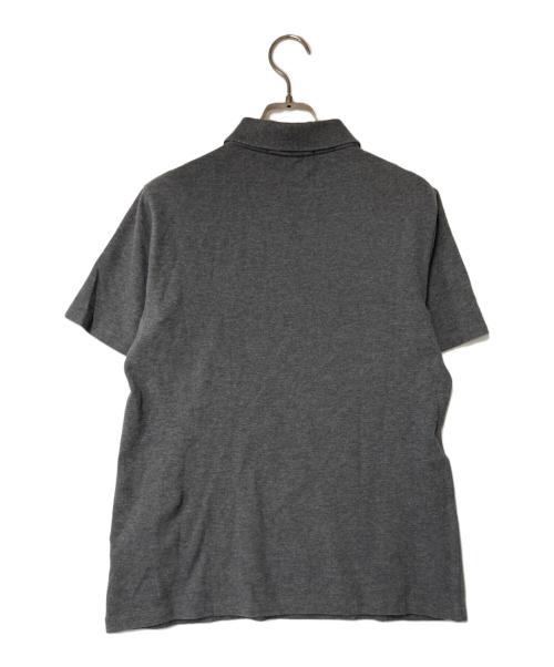 STONE ISLAND（ストーンアイランド）STONE ISLAND (ストーンアイランド) スクエアロゴ ポロシャツ グレー サイズ:Sの古着・服飾アイテム