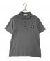 STONE ISLAND（ストーンアイランド）の古着「スクエアロゴ ポロシャツ」｜グレー