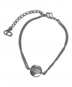 Diorディオール）の古着「2連チェーン ロゴブレスレット」