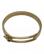 GOOSSENS Parisグーセンスパリ）の古着「バックルブレスレット」｜ゴールド