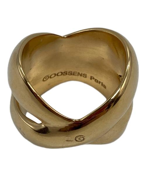 GOOSSENS Paris（グーセンスパリ）GOOSSENS Paris (グーセンスパリ) クロスリング ゴールド サイズ:11号の古着・服飾アイテム
