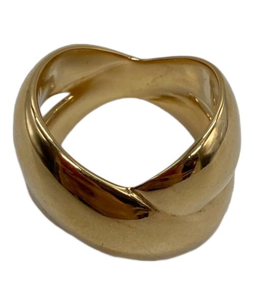 GOOSSENS Paris（グーセンスパリ）GOOSSENS Paris (グーセンスパリ) クロスリング ゴールド サイズ:11号の古着・服飾アイテム