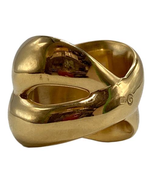 GOOSSENS Paris（グーセンスパリ）GOOSSENS Paris (グーセンスパリ) クロスリング ゴールド サイズ:11号の古着・服飾アイテム