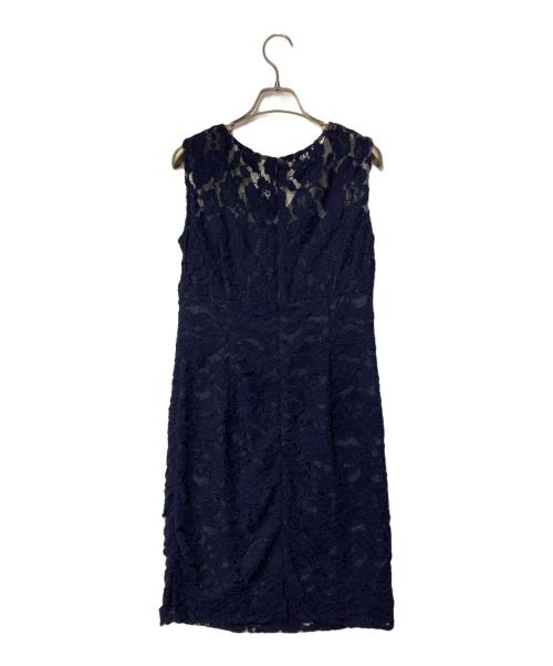 Diagram GRACE CONTINENTAL（ダイアグラム グレースコンチネンタル）Diagram GRACE CONTINENTAL (ダイアグラム グレースコンチネンタル) ノースリーブワンピース / 刺繍ドレス ネイビー サイズ:36の古着・服飾アイテム