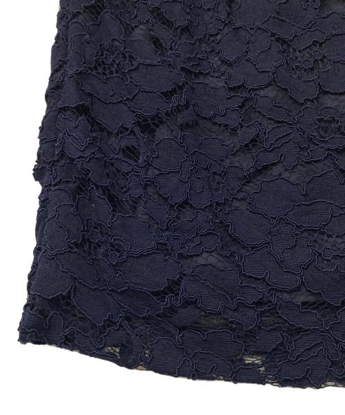 Diagram GRACE CONTINENTAL（ダイアグラム グレースコンチネンタル）Diagram GRACE CONTINENTAL (ダイアグラム グレースコンチネンタル) ノースリーブワンピース / 刺繍ドレス ネイビー サイズ:36の古着・服飾アイテム