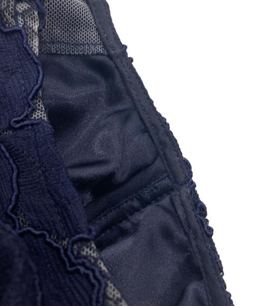 Diagram GRACE CONTINENTAL（ダイアグラム グレースコンチネンタル）Diagram GRACE CONTINENTAL (ダイアグラム グレースコンチネンタル) ノースリーブワンピース / 刺繍ドレス ネイビー サイズ:36の古着・服飾アイテム