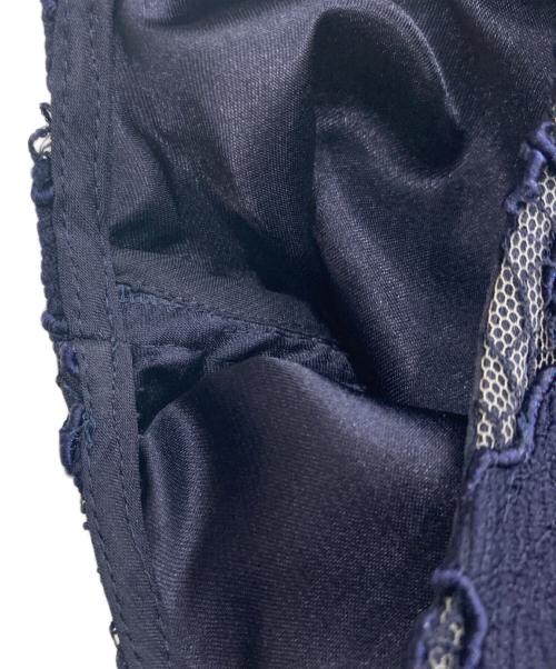 Diagram GRACE CONTINENTAL（ダイアグラム グレースコンチネンタル）Diagram GRACE CONTINENTAL (ダイアグラム グレースコンチネンタル) ノースリーブワンピース / 刺繍ドレス ネイビー サイズ:36の古着・服飾アイテム