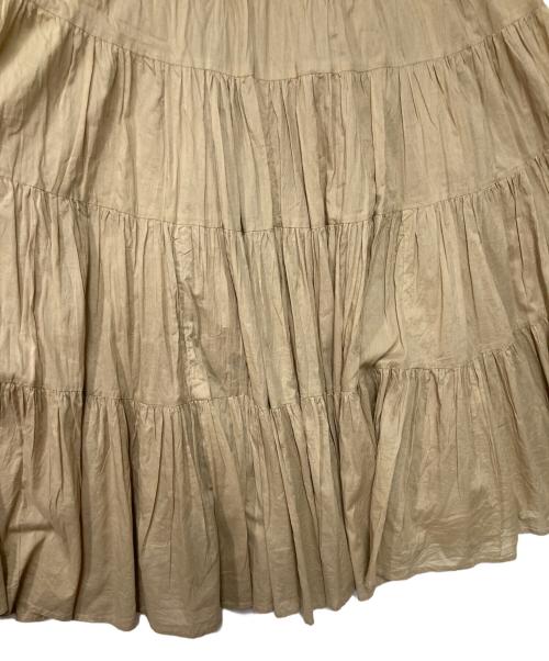 Spick and Span（スピック＆スパン）Spick and Span (スピックアンドスパン) ボイルティアードスカート ベージュ サイズ:38の古着・服飾アイテム
