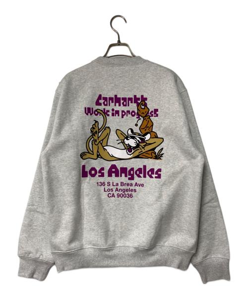 Carhartt WIP（カーハート ワークインプログレス）Carhartt WIP (カーハート ワークインプログレス) Carhartt WIP LA Sweatshirt グレー サイズ:Sの古着・服飾アイテム