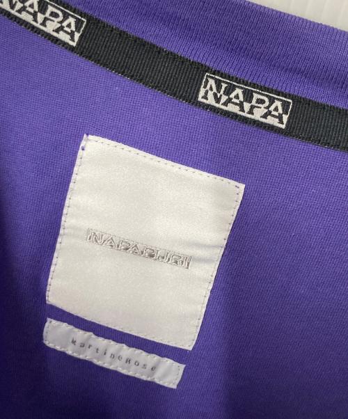 NAPAPIJRI（ナパピリ）NAPAPIJRI (ナパピリ) MARTINE ROSE (マーティン・ローズ) ロングスリーブカットソー NOYIG9 パープル サイズ:Lの古着・服飾アイテム