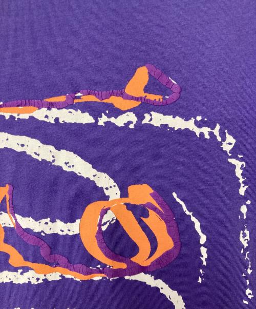 NAPAPIJRI（ナパピリ）NAPAPIJRI (ナパピリ) MARTINE ROSE (マーティン・ローズ) ロングスリーブカットソー NOYIG9 パープル サイズ:Lの古着・服飾アイテム