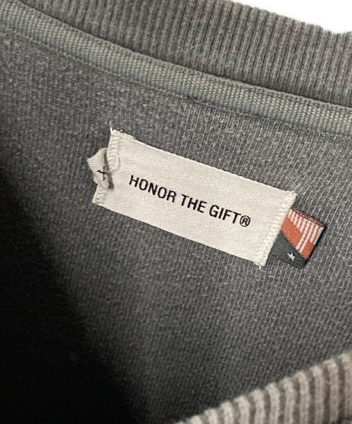HONOR THE GIFT（オナーザギフト）HONOR THE GIFT (オナーザギフト) クルーネックスウェット グレー サイズ:XLの古着・服飾アイテム