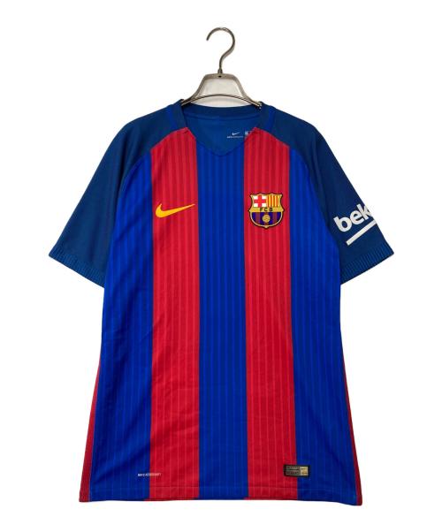 NIKE（ナイキ）NIKE (ナイキ) FCバルセロナ オーセンティック ユニフォーム 16-17 ホーム MESSI/メッシ 10 ゲームシャツ ブルー×レッド サイズ:Mの古着・服飾アイテム
